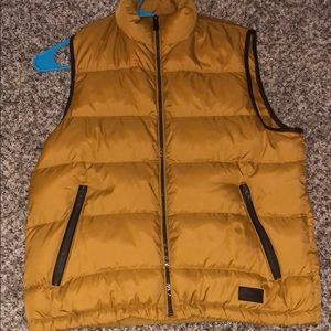 NWOT COACH Down Vest Mustard